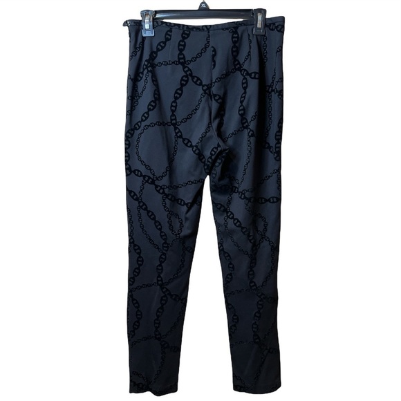 J. McLaughlin Velvet Flocked Regina Stretch Pants Size 6 - Picture 2 of 3